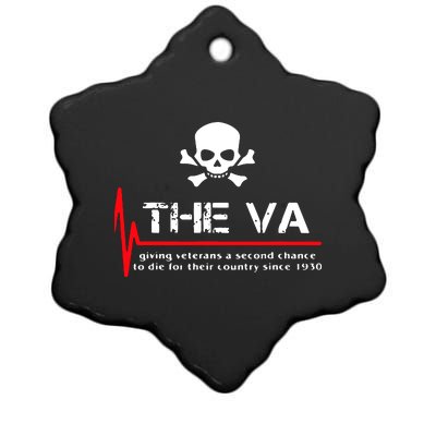 Skull The VA Giving Veterans A Second Chance Ceramic Star Ornament