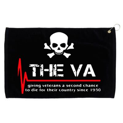 Skull The VA Giving Veterans A Second Chance Grommeted Golf Towel