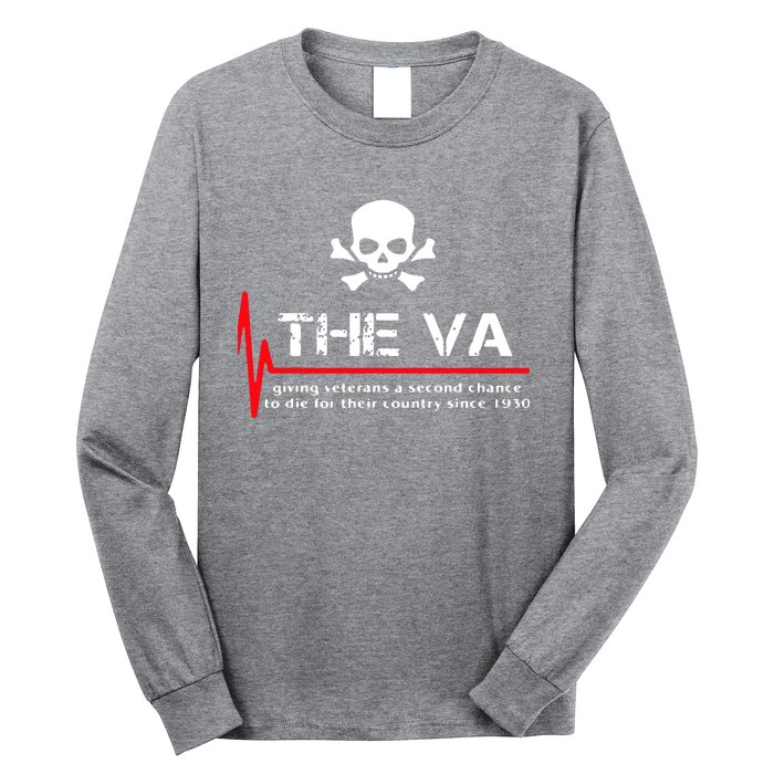 Skull The VA Giving Veterans A Second Chance Long Sleeve Shirt