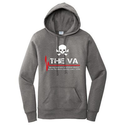 Skull The VA Giving Veterans A Second Chance Women's Pullover Hoodie