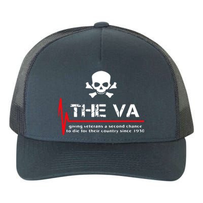 Skull The VA Giving Veterans A Second Chance Yupoong Adult 5-Panel Trucker Hat