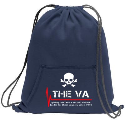 Skull The VA Giving Veterans A Second Chance Sweatshirt Cinch Pack Bag