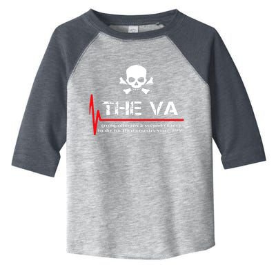 Skull The VA Giving Veterans A Second Chance Toddler Fine Jersey T-Shirt