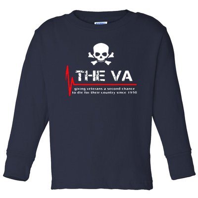 Skull The VA Giving Veterans A Second Chance Toddler Long Sleeve Shirt