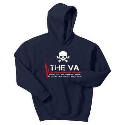 Skull The VA Giving Veterans A Second Chance Kids Hoodie