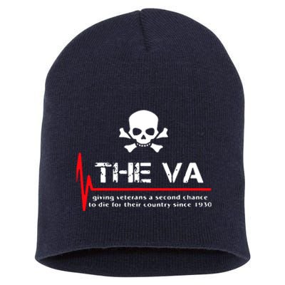 Skull The VA Giving Veterans A Second Chance Short Acrylic Beanie