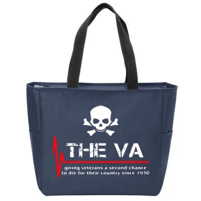 Skull The VA Giving Veterans A Second Chance Zip Tote Bag