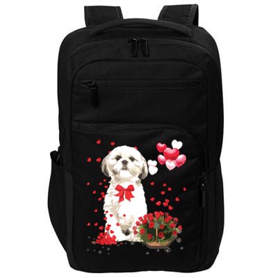 Shih Tzu Valentines Day Funny Dog Lover Happy Valentine Impact Tech Backpack