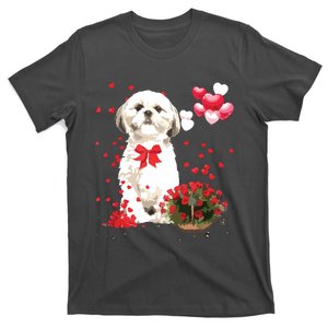 Shih Tzu Valentines Day Funny Dog Lover Happy Valentine T-Shirt