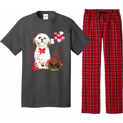 Shih Tzu Valentines Day Funny Dog Lover Happy Valentine Pajama Set