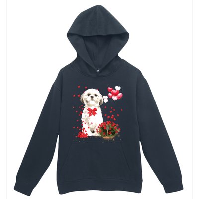 Shih Tzu Valentines Day Funny Dog Lover Happy Valentine Urban Pullover Hoodie