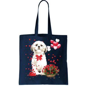 Shih Tzu Valentines Day Funny Dog Lover Happy Valentine Tote Bag