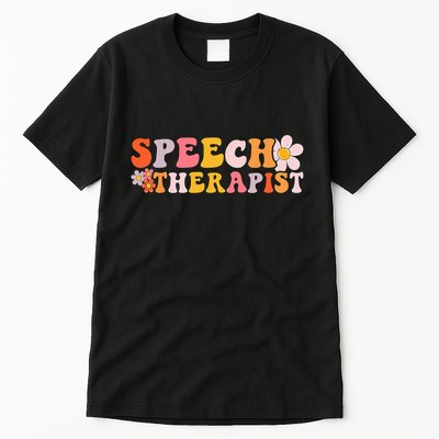 Speech Therapy Vintage Language Pathologist Speech Therapist Tall T-Shirt