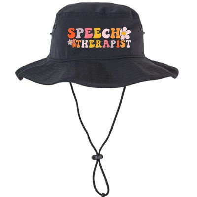 Speech Therapy Vintage Language Pathologist Speech Therapist Bucket Hat