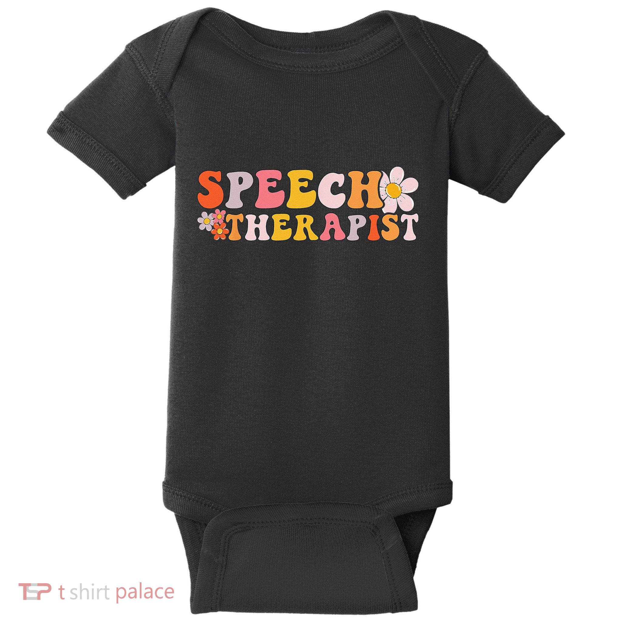 Speech Therapy Vintage Language Pathologist Speech Therapist Baby Bodysuit