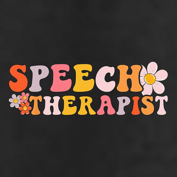 Speech Therapy Vintage Language Pathologist Speech Therapist Golf Towel