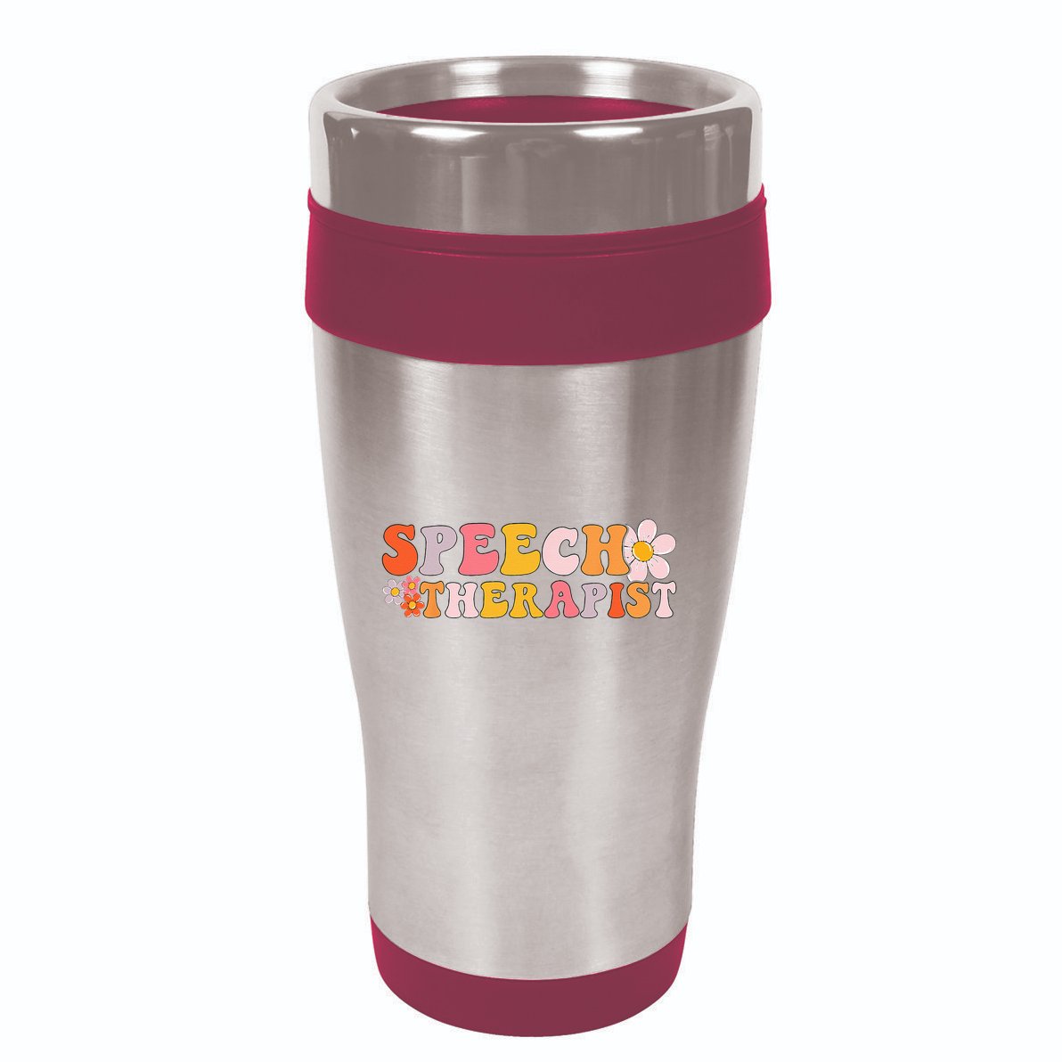 Speech Therapy Vintage Language Pathologist Speech Therapist 16oz Travel Tumbler