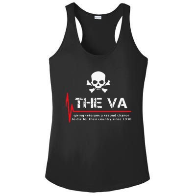 Skull The VA Giving Veterans A Second Chance Ladies PosiCharge Competitor Racerback Tank