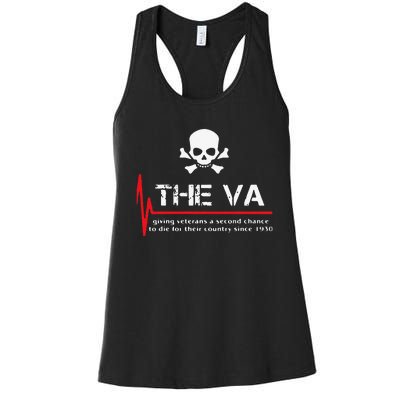 Skull The VA Giving Veterans A Second Chance Women's Racerback Tank