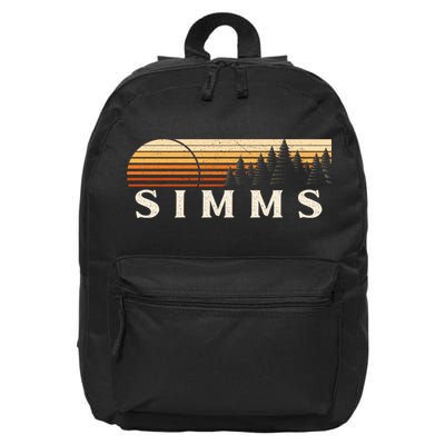 Simms Tx Vintage Evergreen Sunset Eighties Retro 16 in Basic Backpack