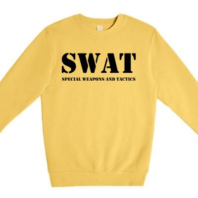 Swat Team Vintage Police Uniform Premium Crewneck Sweatshirt