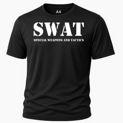 Swat Team Vintage Police Uniform Cooling Performance Crew T-Shirt