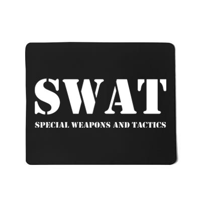 Swat Team Vintage Police Uniform Mousepad