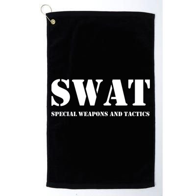 Swat Team Vintage Police Uniform Platinum Collection Golf Towel