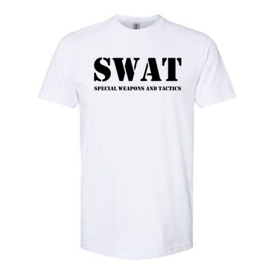 Swat Team Vintage Police Uniform Softstyle CVC T-Shirt