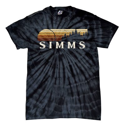 Simms Tx Vintage Evergreen Sunset Eighties Retro Tie-Dye T-Shirt