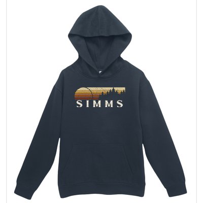 Simms Tx Vintage Evergreen Sunset Eighties Retro Urban Pullover Hoodie