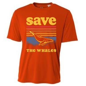 Save The Whales Killer Orca Whale Meaningful Gift Cooling Performance Crew T-Shirt