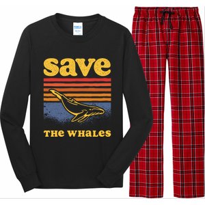 Save The Whales Killer Orca Whale Meaningful Gift Long Sleeve Pajama Set