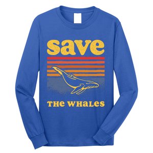 Save The Whales Killer Orca Whale Meaningful Gift Long Sleeve Shirt