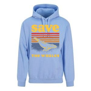 Save The Whales Killer Orca Whale Meaningful Gift Unisex Surf Hoodie