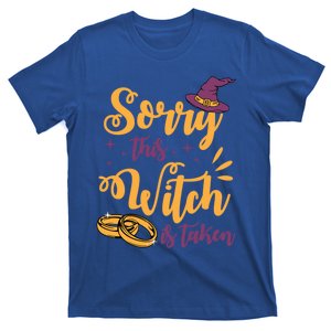 Sorry This Witch Is Taken Funny Cute Married Wife Halloween Funny Gift T-Shirt