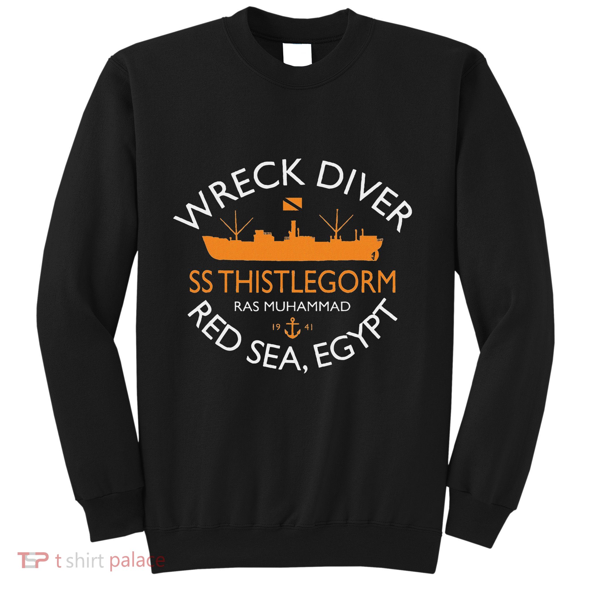 Ss Thistlegorm Wreck Diver Red Sea Egypt Sweatshirt