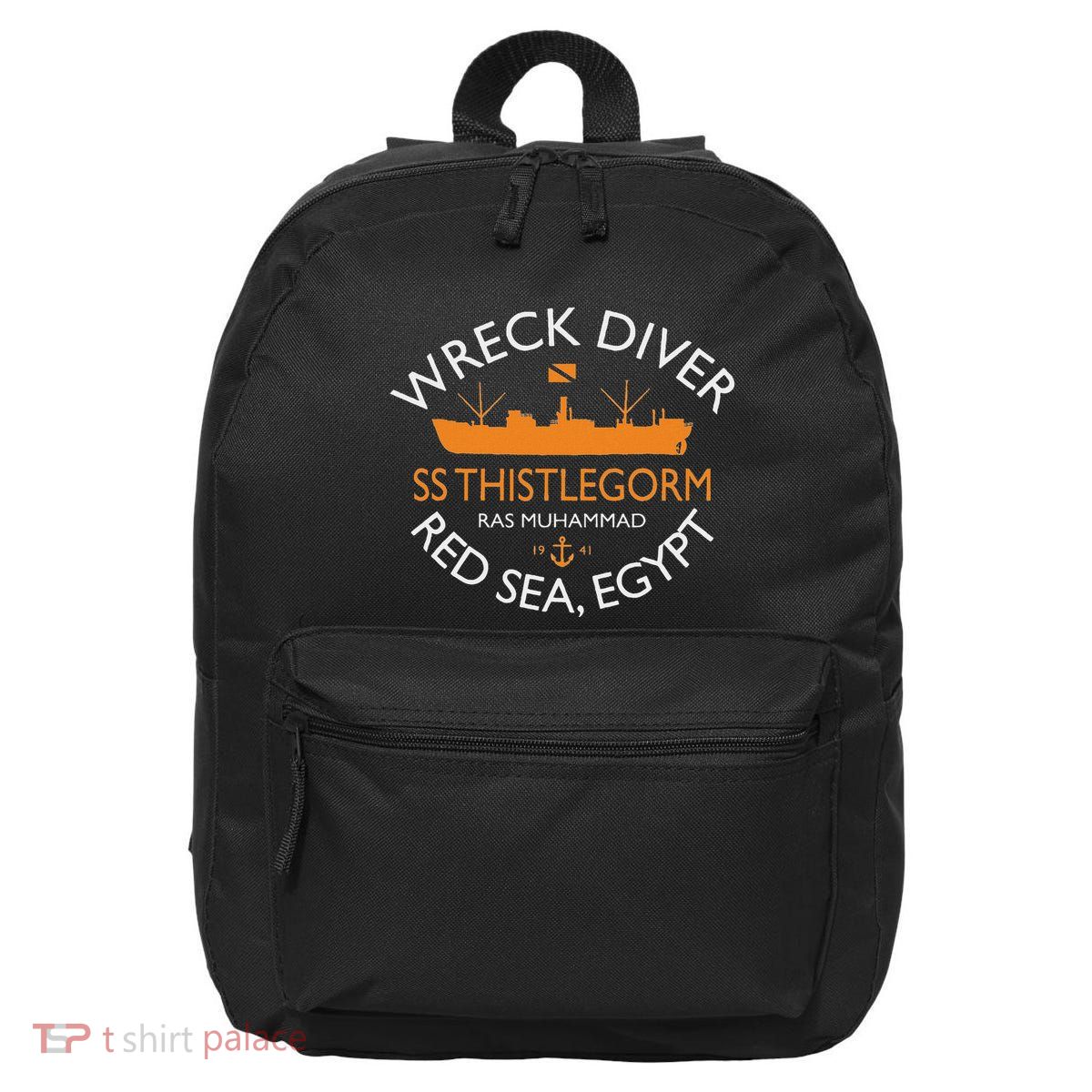 Ss Thistlegorm Wreck Diver Red Sea Egypt 16 in Basic Backpack