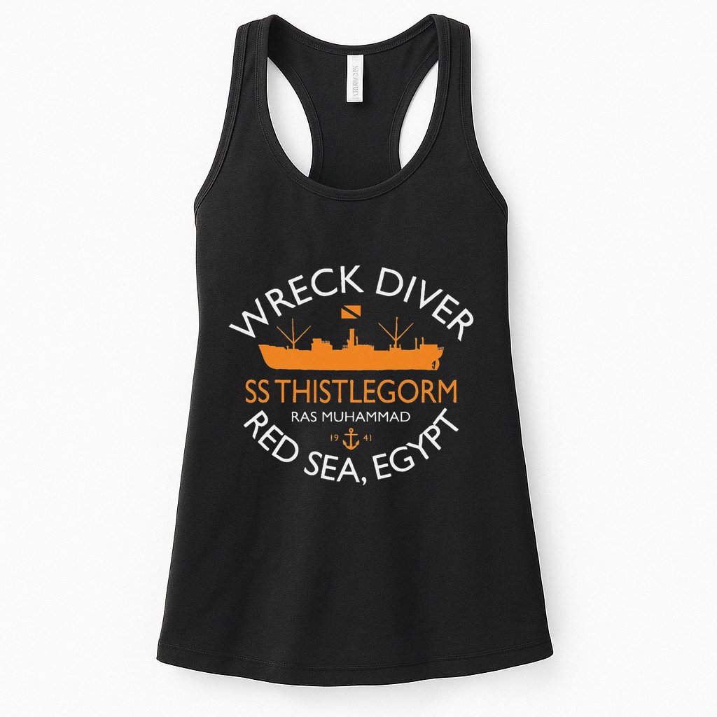 Ss Thistlegorm Wreck Diver Red Sea Egypt Womens Tank Top