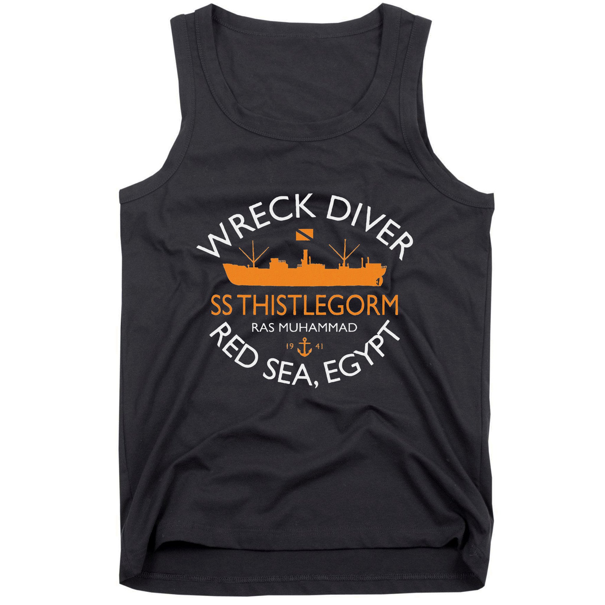 Ss Thistlegorm Wreck Diver Red Sea Egypt Tank Top