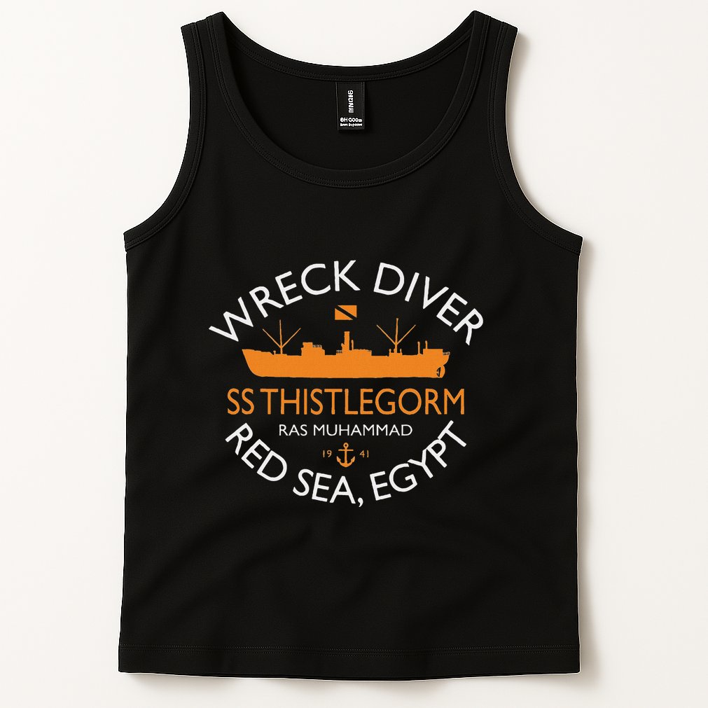 Ss Thistlegorm Wreck Diver Red Sea Egypt Tank Top