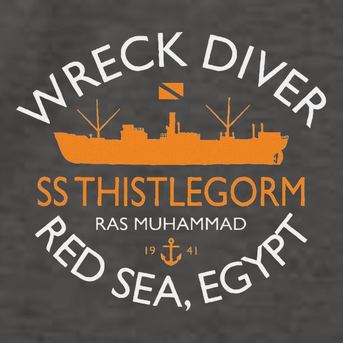 Ss Thistlegorm Wreck Diver Red Sea Egypt Vector Backpack