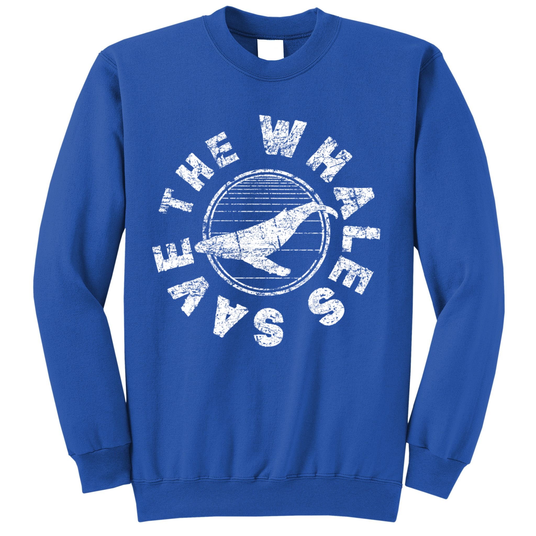 Save The Whales 80s Retro Ocean Conservation Vintage Gift Sweatshirt
