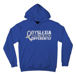 Seeing The World Differently Gift Dyslexia Meaningful Gift Hoodie