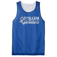 Seeing The World Differently Gift Dyslexia Meaningful Gift Mesh Reversible Basketball Jersey Tank