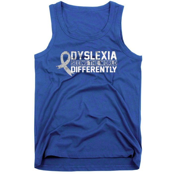 Seeing The World Differently Gift Dyslexia Meaningful Gift Tank Top