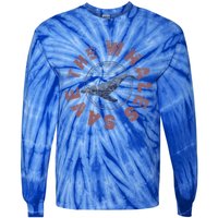 Save The Whales 80s Retro Vintage Gift Tie-Dye Long Sleeve Shirt