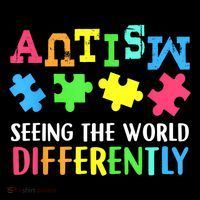 Seeing the World Differently Autism Awareness Month Drawstring Bag