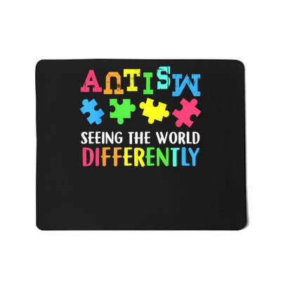 Seeing the World Differently Autism Awareness Month Mousepad