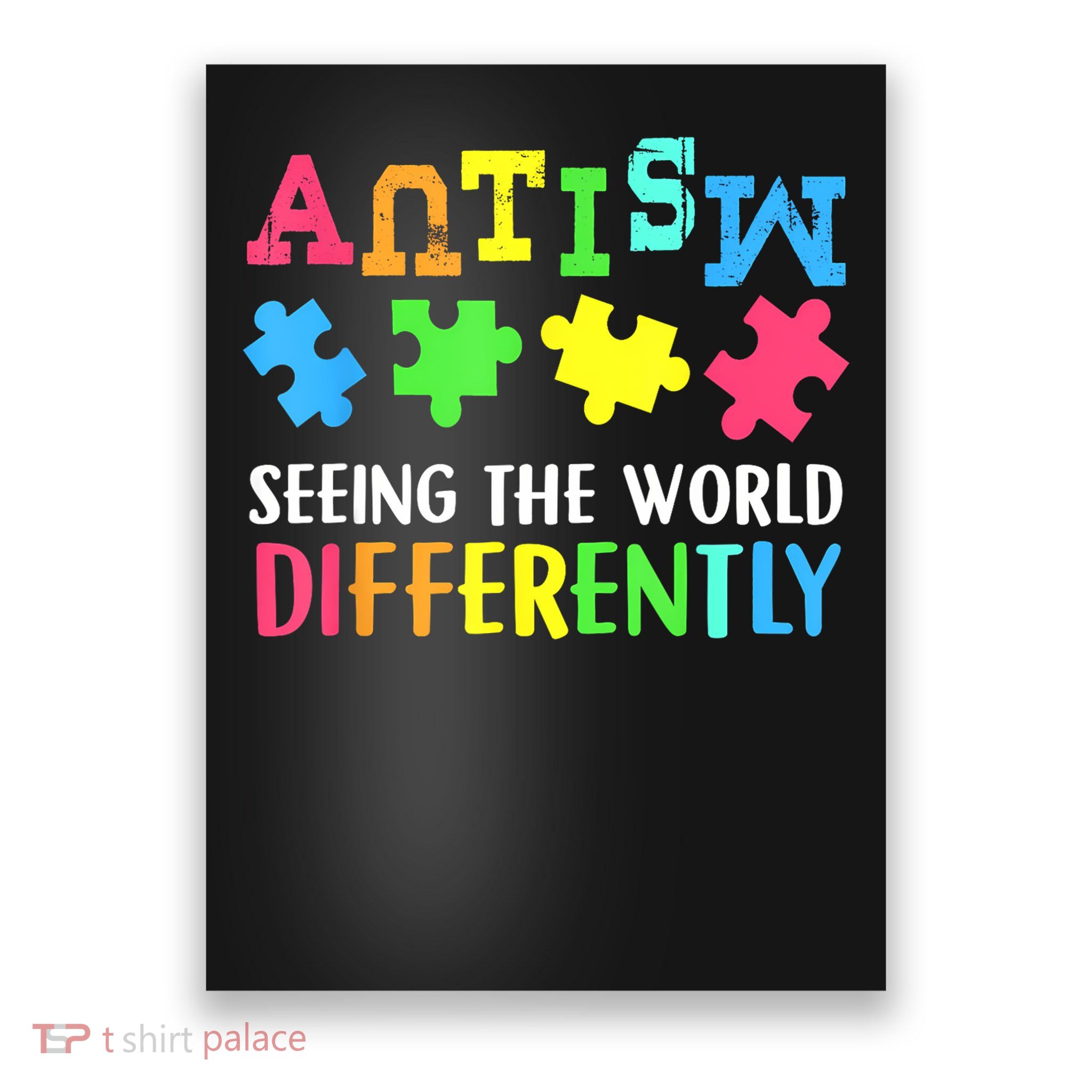 Seeing the World Differently Autism Awareness Month Poster